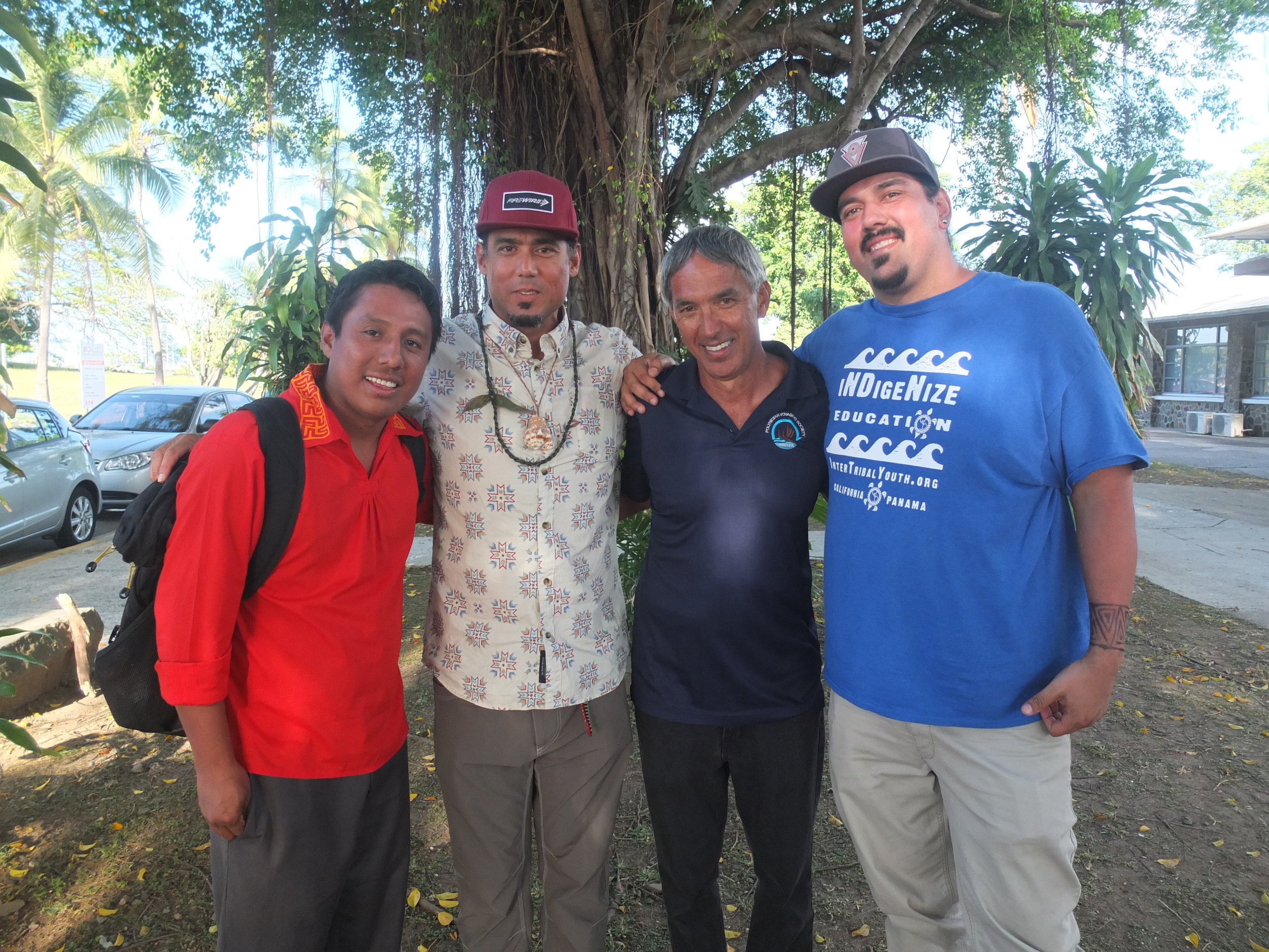 2017 with Nainoa Thompson, Hokulea Captain, Olo, Manny, Marc