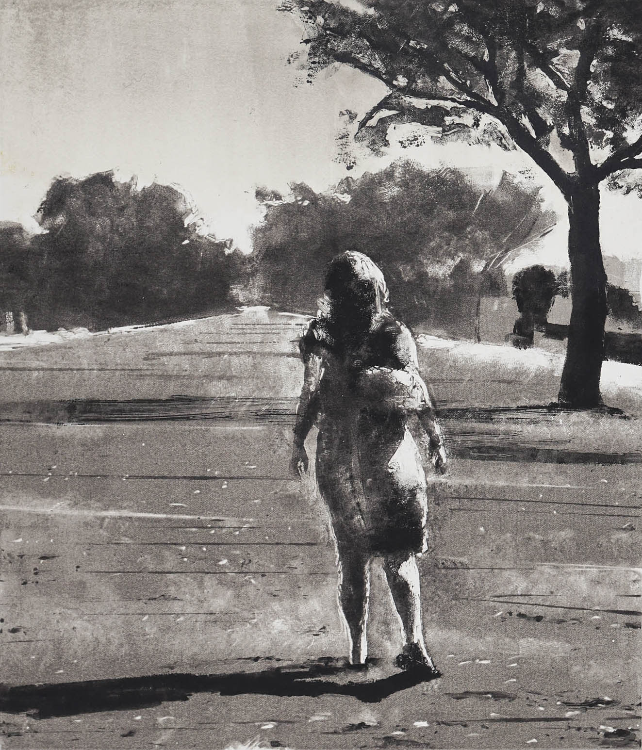 Promenade, monotype, 13.75" x 11.75", 2013