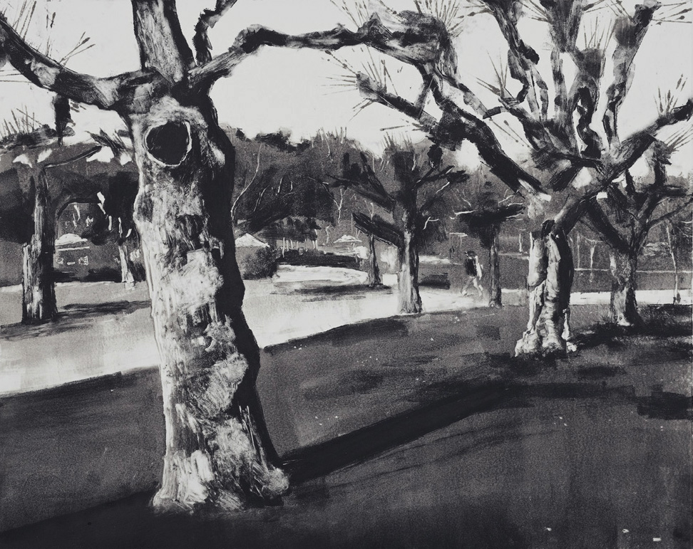 Golden Gate Park #1, monotype, 16" x 20", 2010