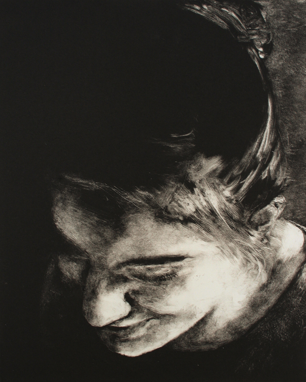 Alita No. 1, monotype, 10" x 8", 2015