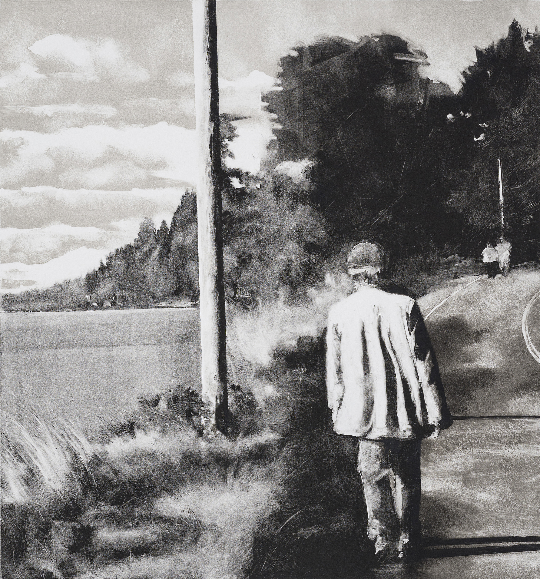 The Jacket, monotype, 15.5" x 14.5", 2015