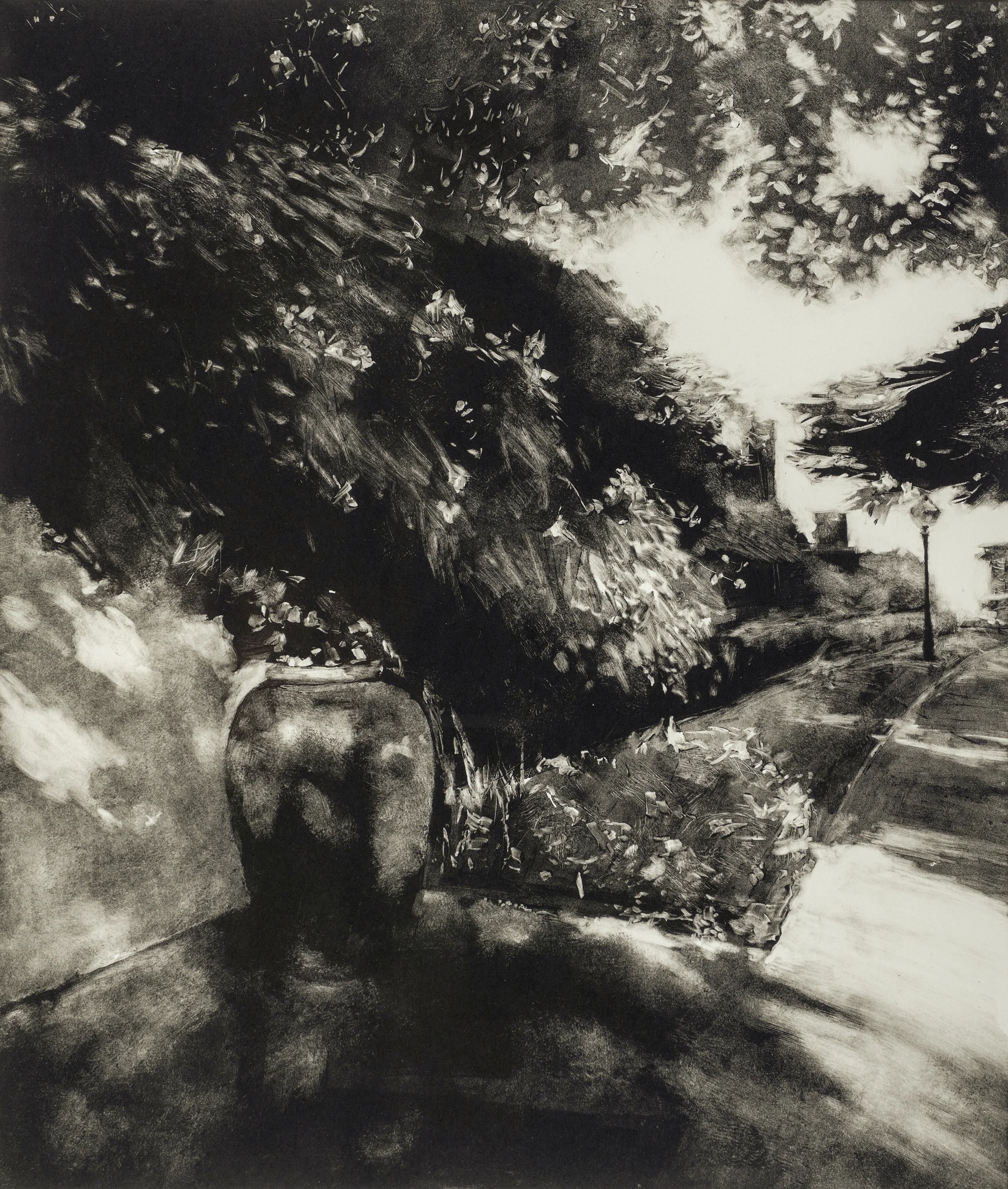 Urn, monotype, 11.75" x 13.75", 2015