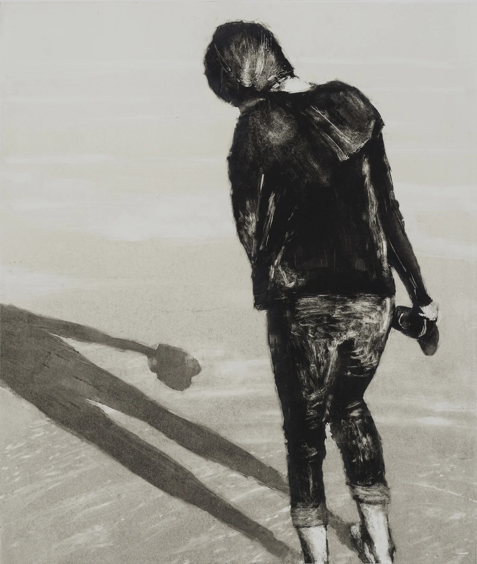 Low Tide No.1, monotype, 14" x 12", 2016