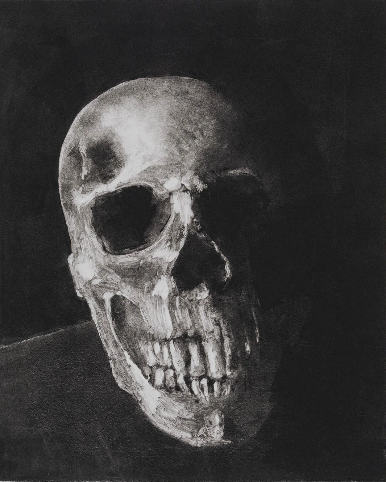 Yorick No.2, monotype, 8" x 10", 2016
