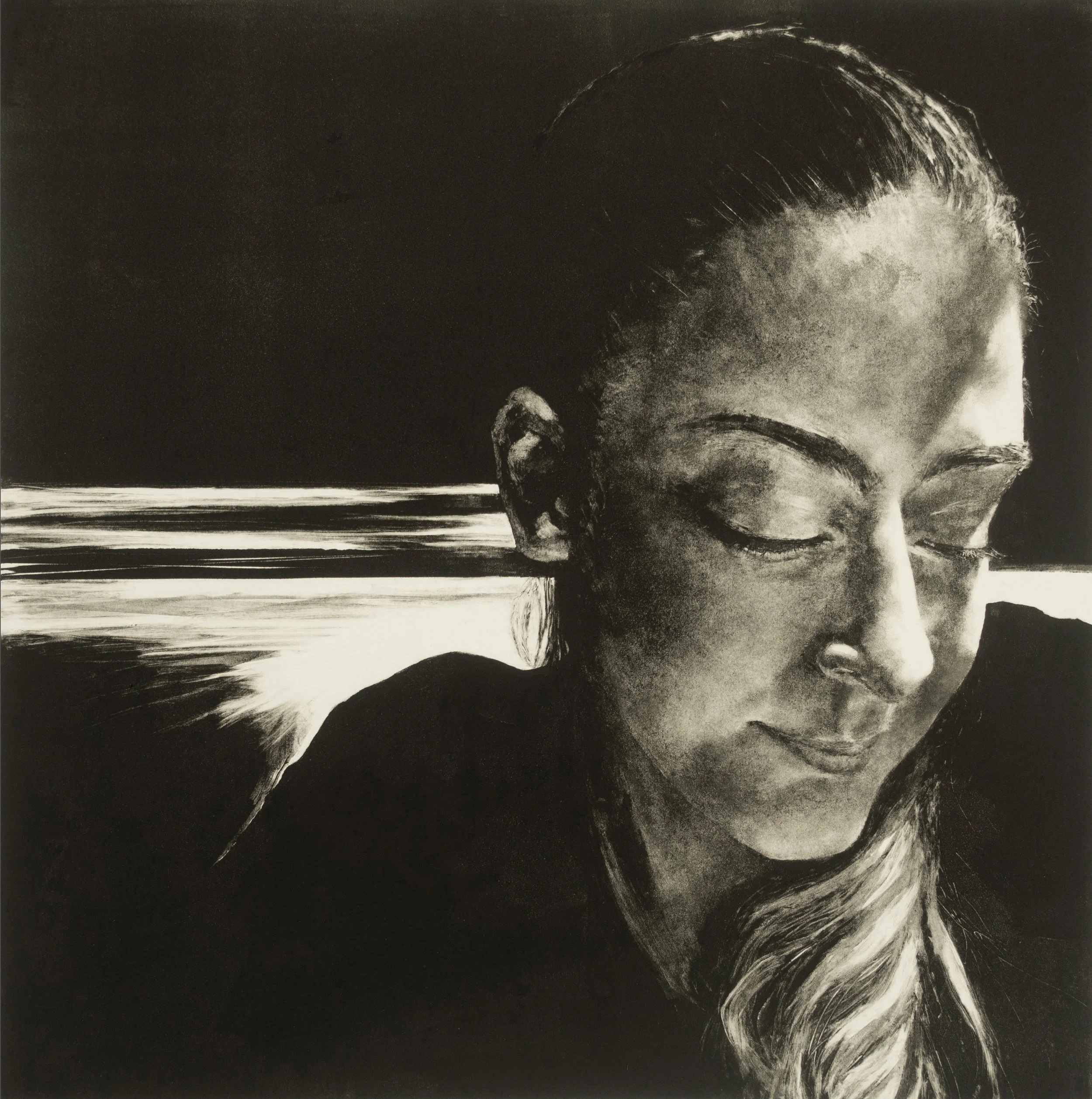 Untitled, monotype, 20" x 20"