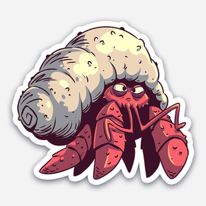 Hermit Crab - Sticker — DerekLaufman.com