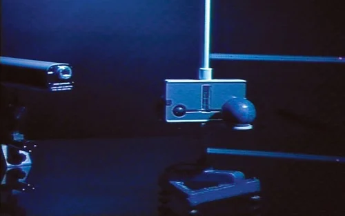 CAVENDISH EXPERIMENT IN WHICH GRAVITATIONAL INTERACTION IS OBSERVED BETWEEN TWO SMALL OBJECTS AND THE GRAVITATIONAL CONSTANT IS DETERMINED.