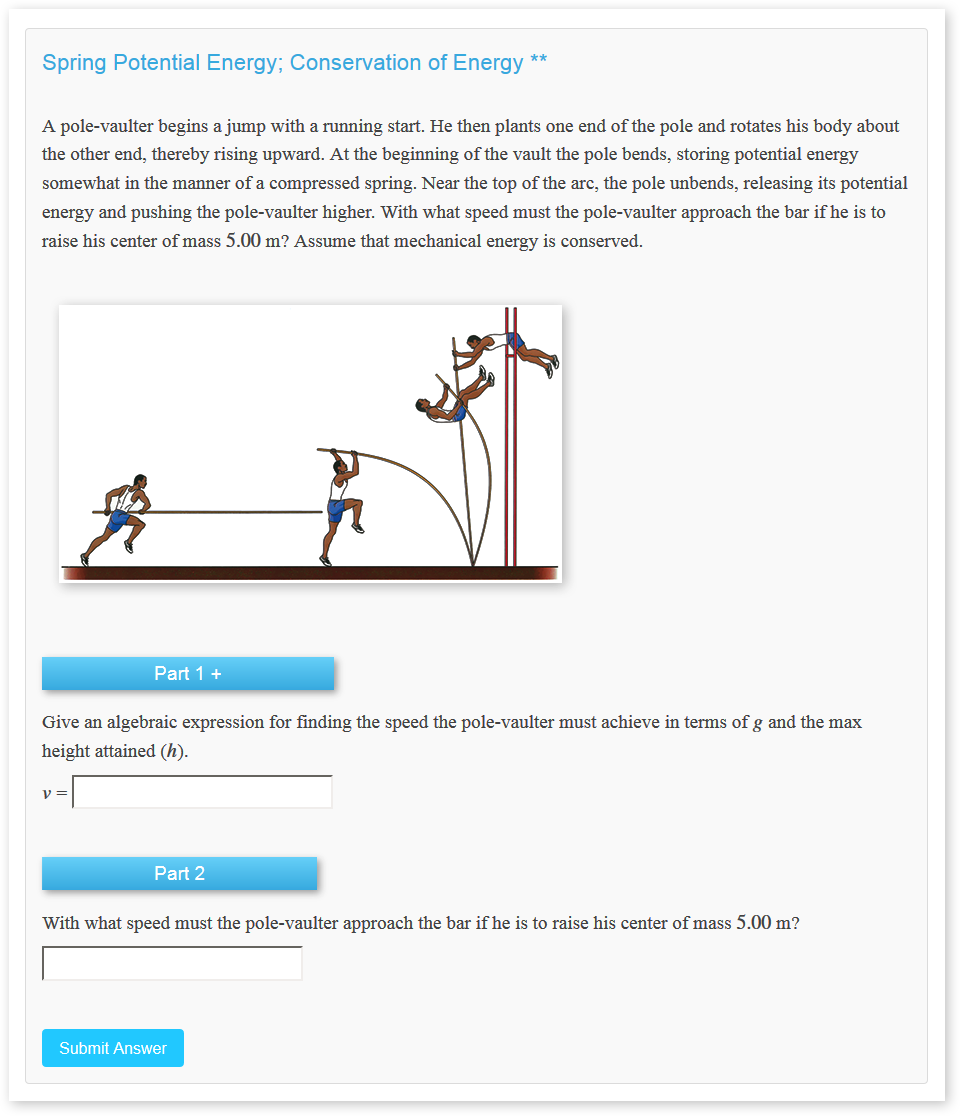 Physics Online Homework