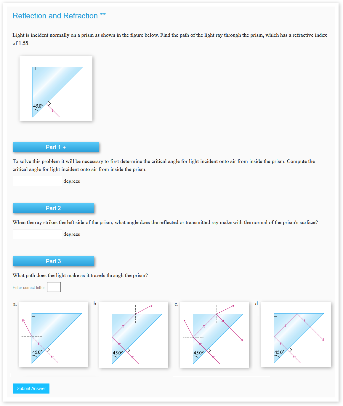 Physics LE Online Homework