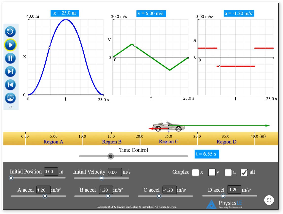 Physics Simulation - Graphical Analysis of Motion