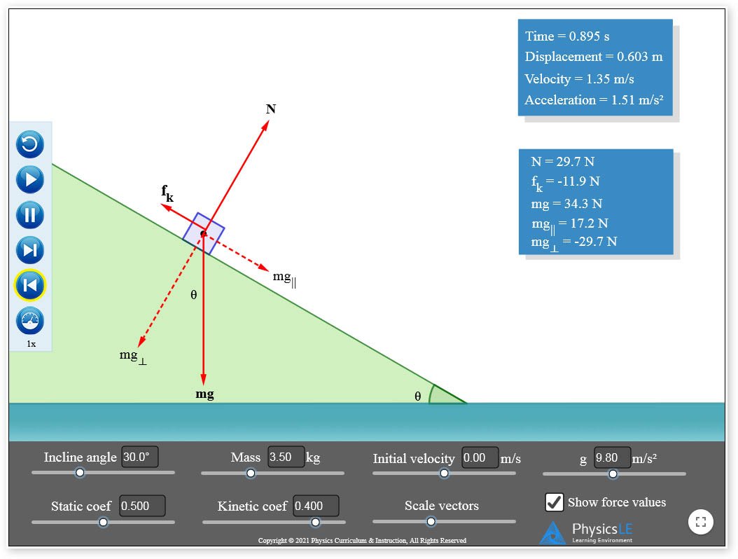 Physics Simulation - Newton's Laws of Motion