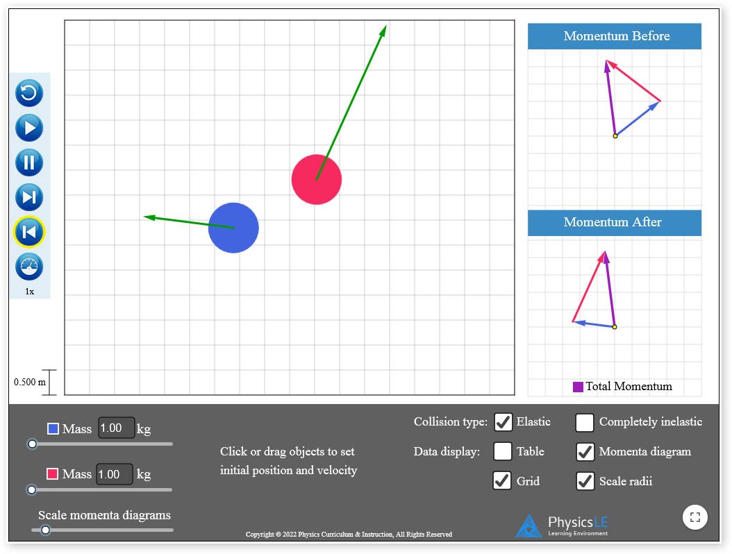 Physics Simulation - 2D Collision