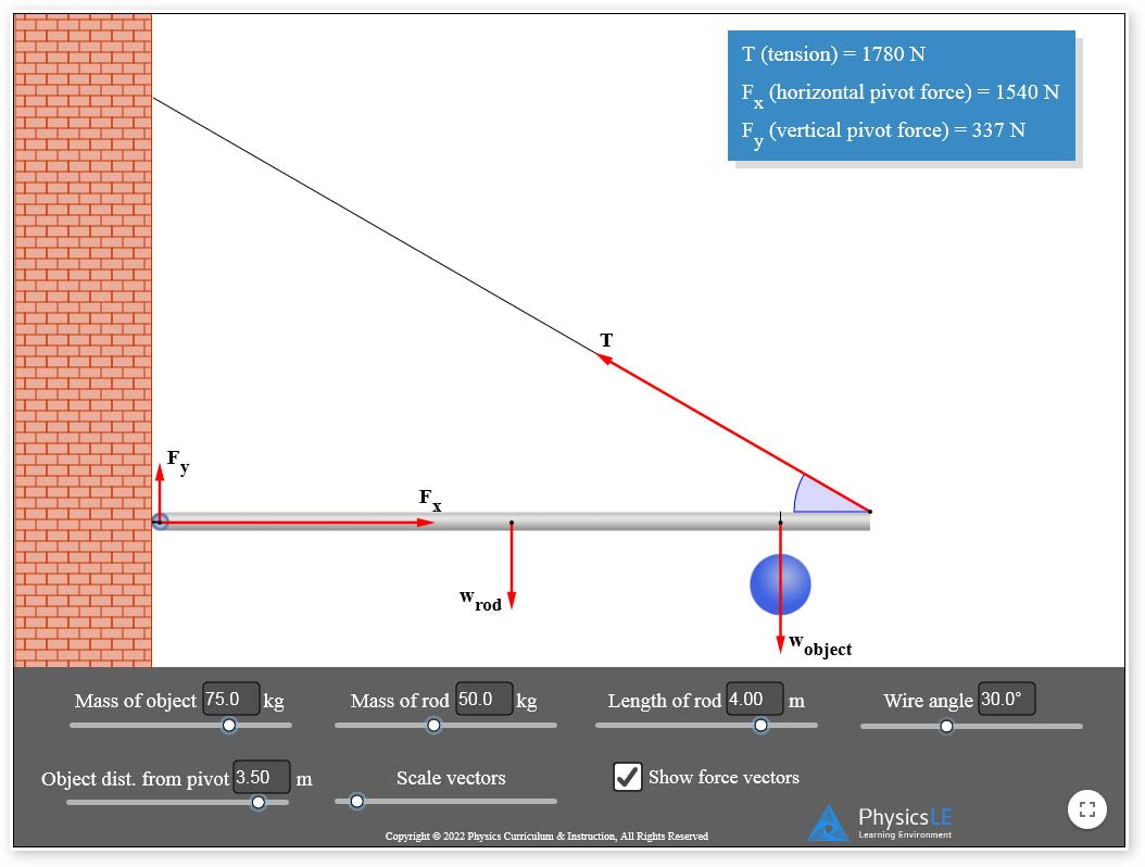 Physics Simulation - Static Equilibrium