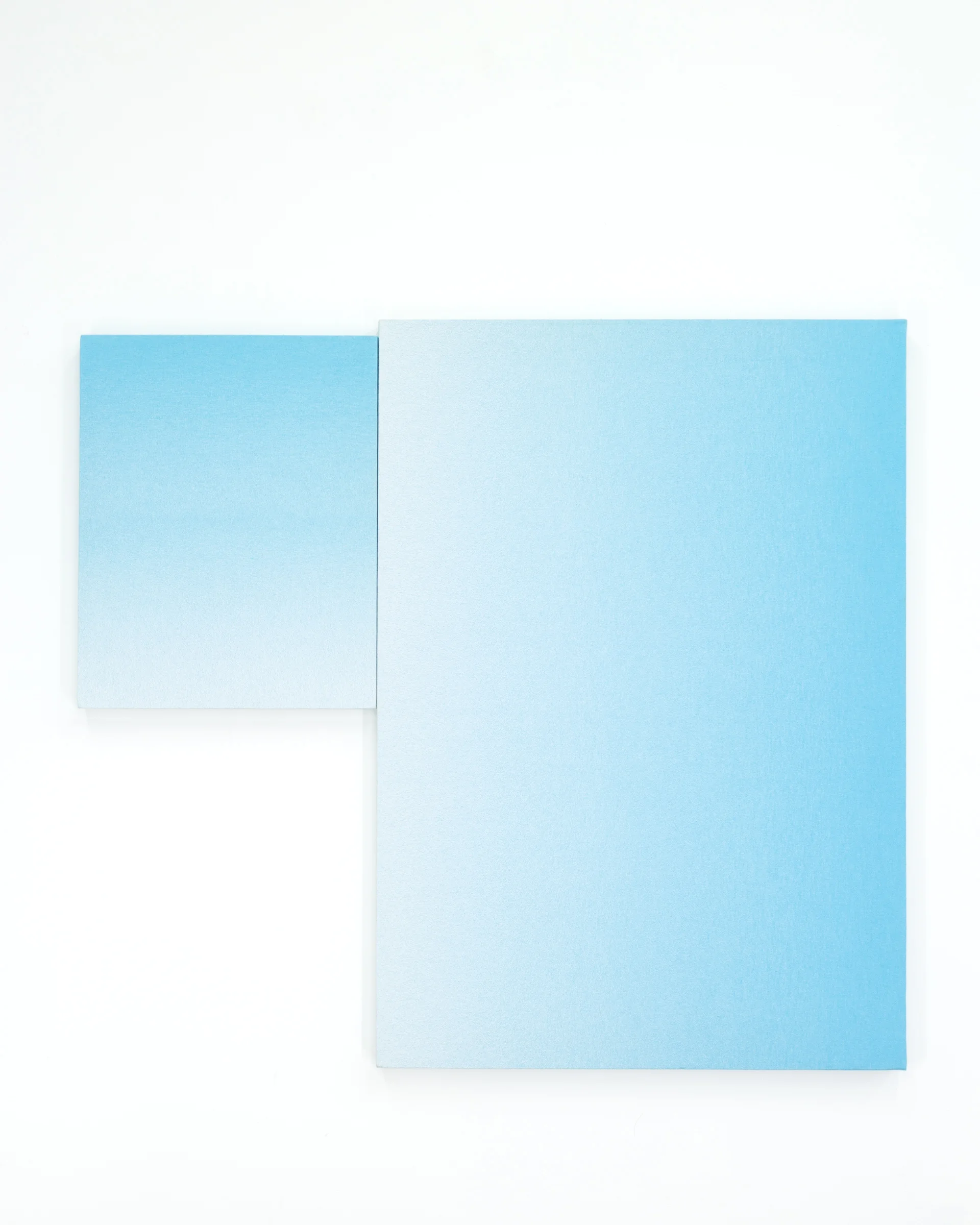   Normal Sky &nbsp;(2015)  16”x24” &amp; 28”x40”  Jacquard woven cotton on wood stretcher 