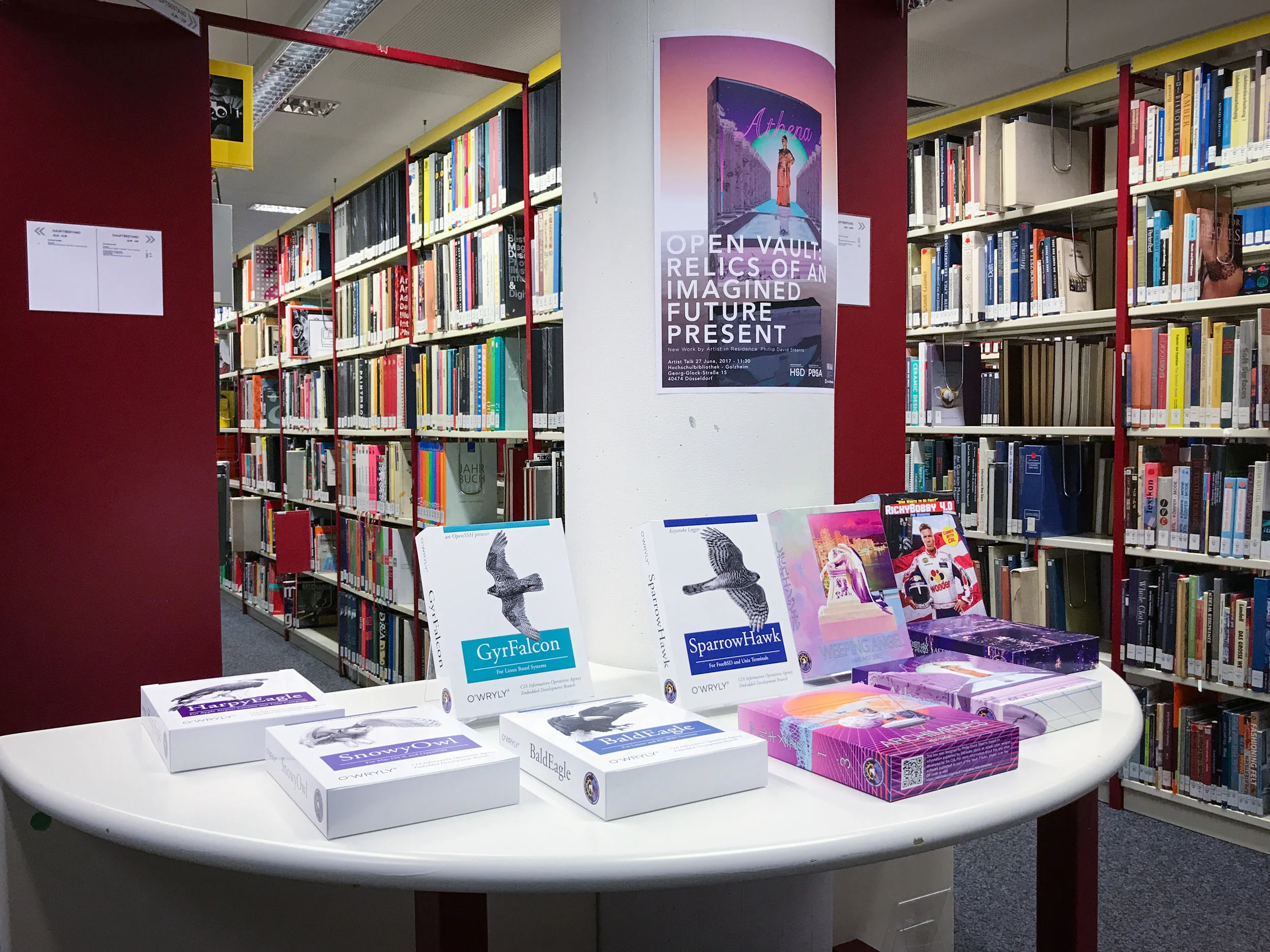 Installed at the Hochschule Düsseldorf's Golzheim Library.