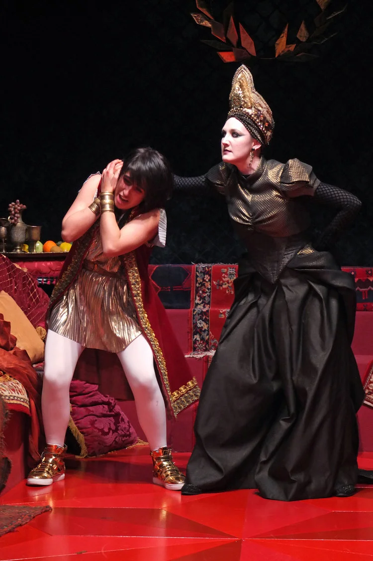 Agrippina reprimands her son Nerone