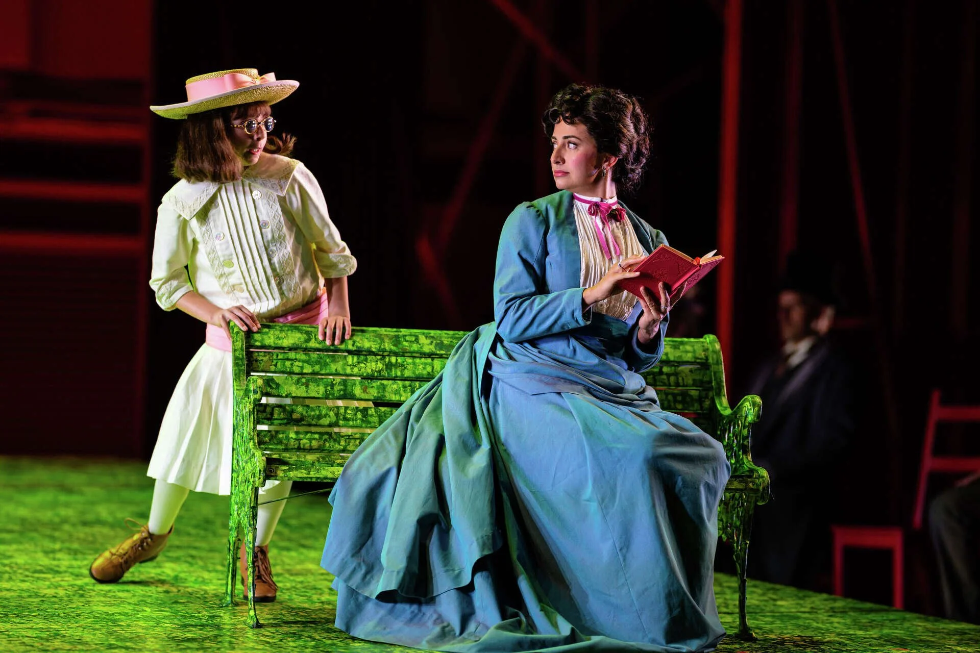 1884 Louise interrupts Dot studying her book.jpg