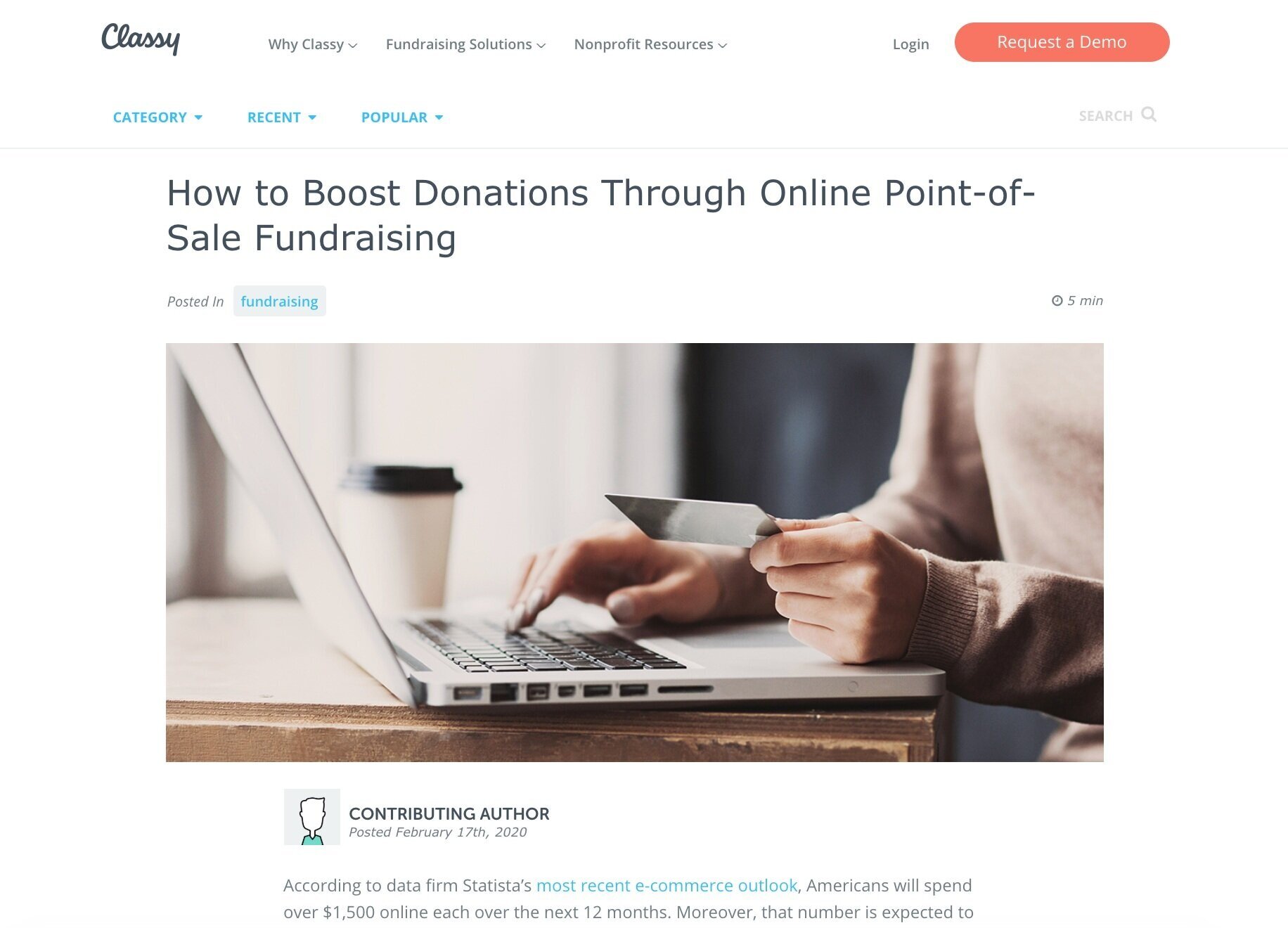 Classy.org Guest Post: Fundraising Through Online Shopping