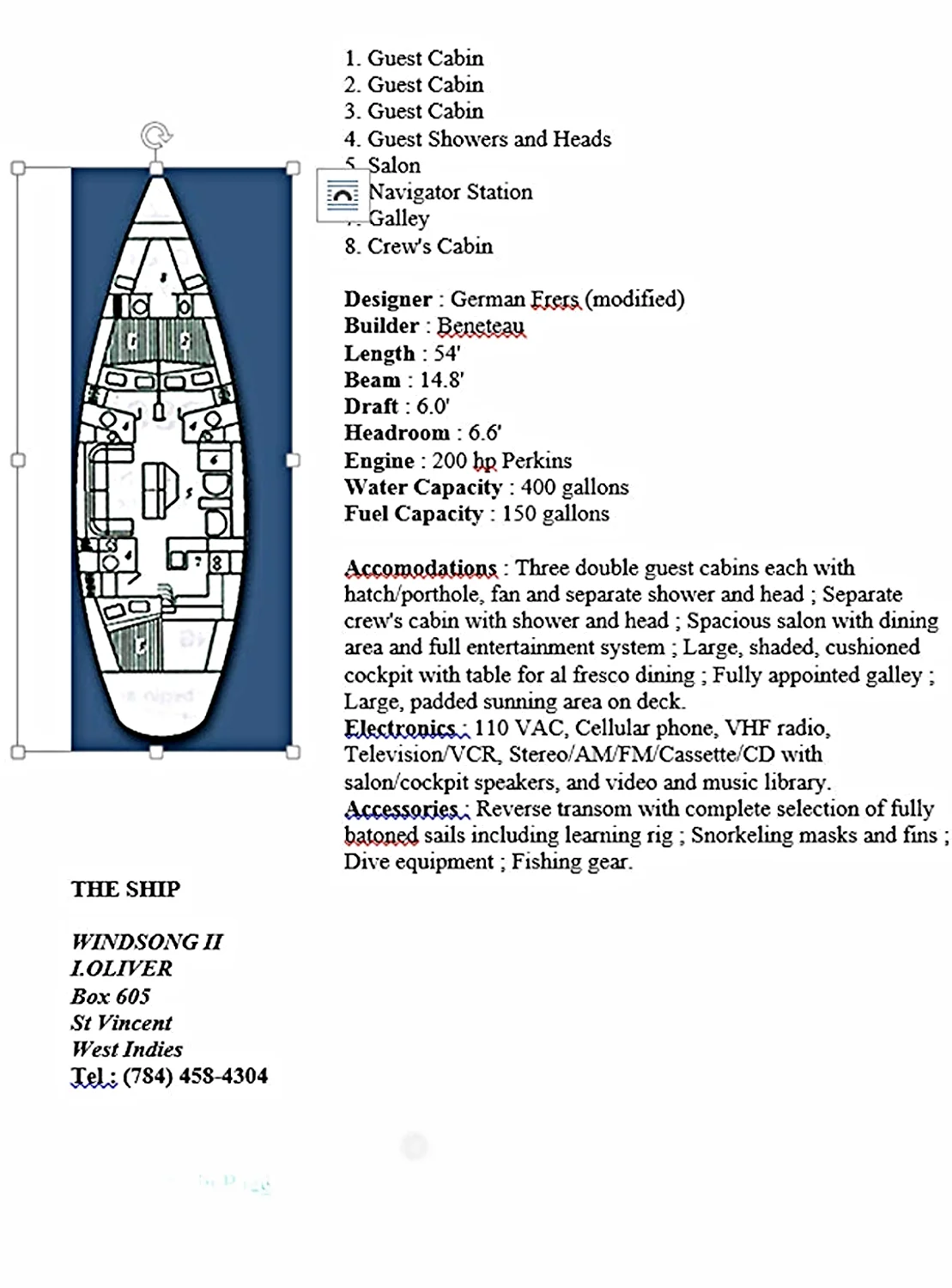 The Layout of the Windsong II