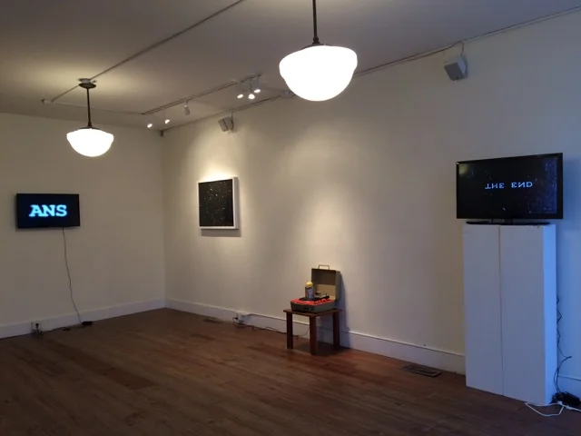 L - R: Years (2016), Space (2016), Untitled (2016), and The End (2016)