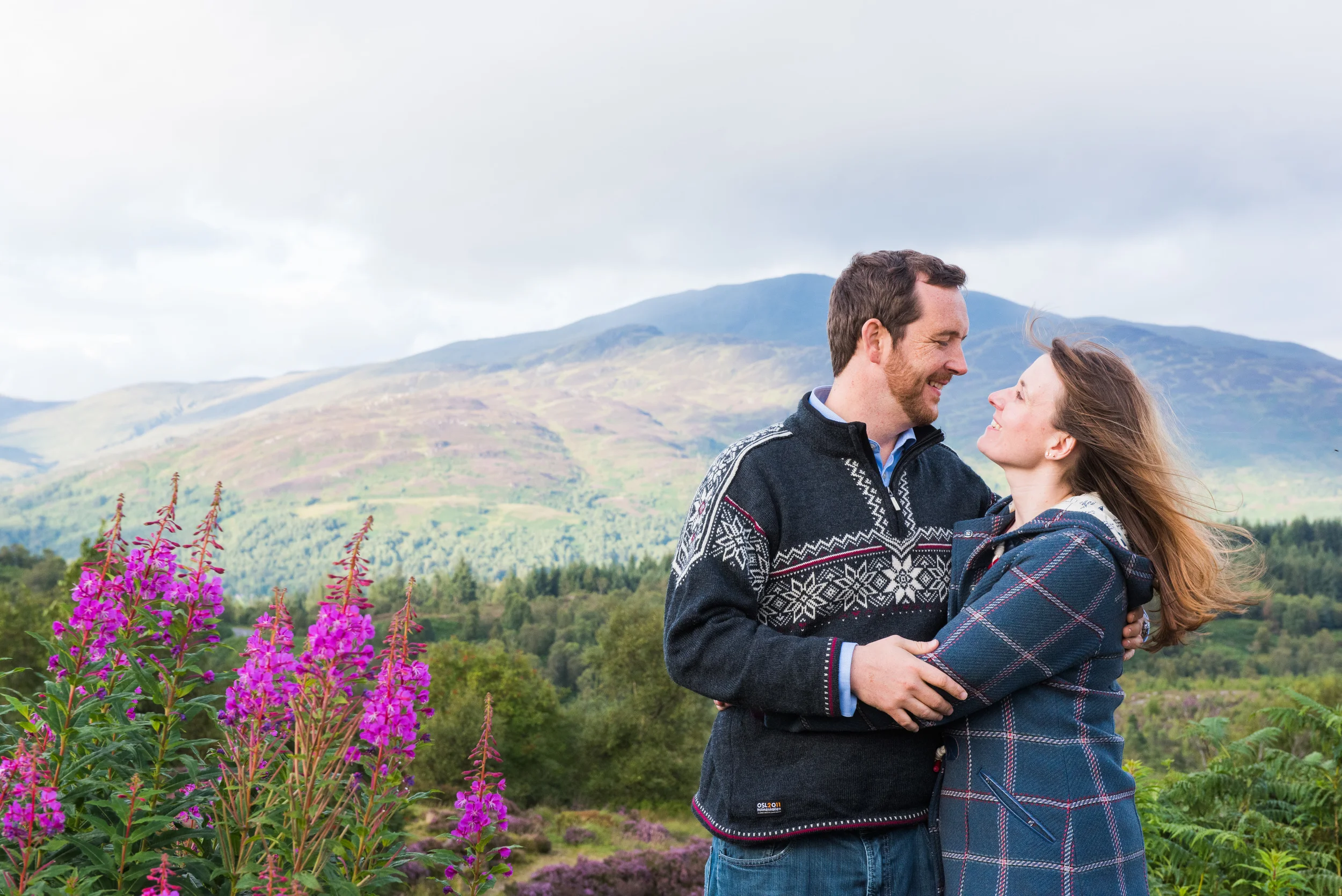 Nikki & Alastair's Engagement Shoot, Loch Drunkie, The Trossachs