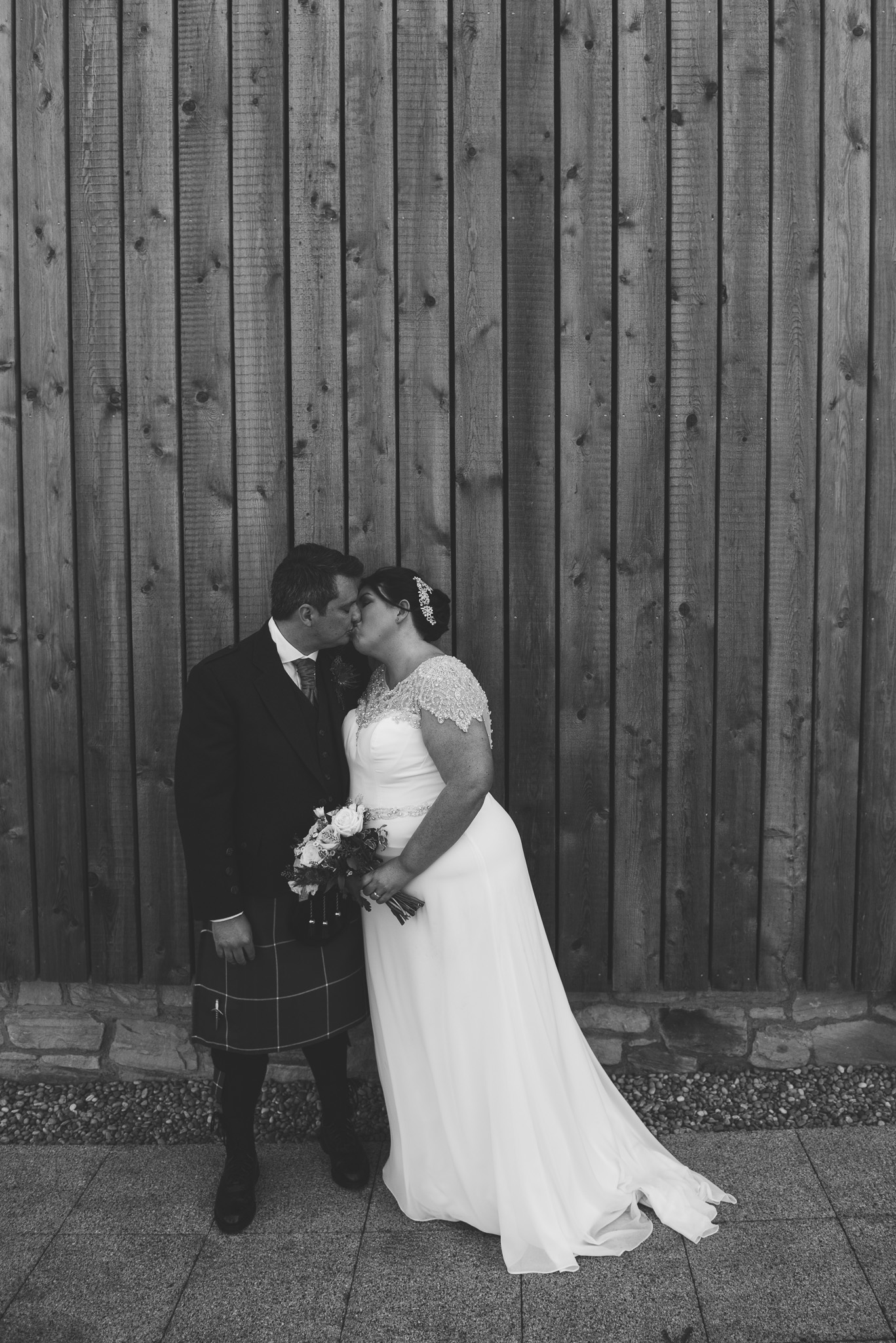 Bride and Groom at Ardoch Loch Lomond Wedding