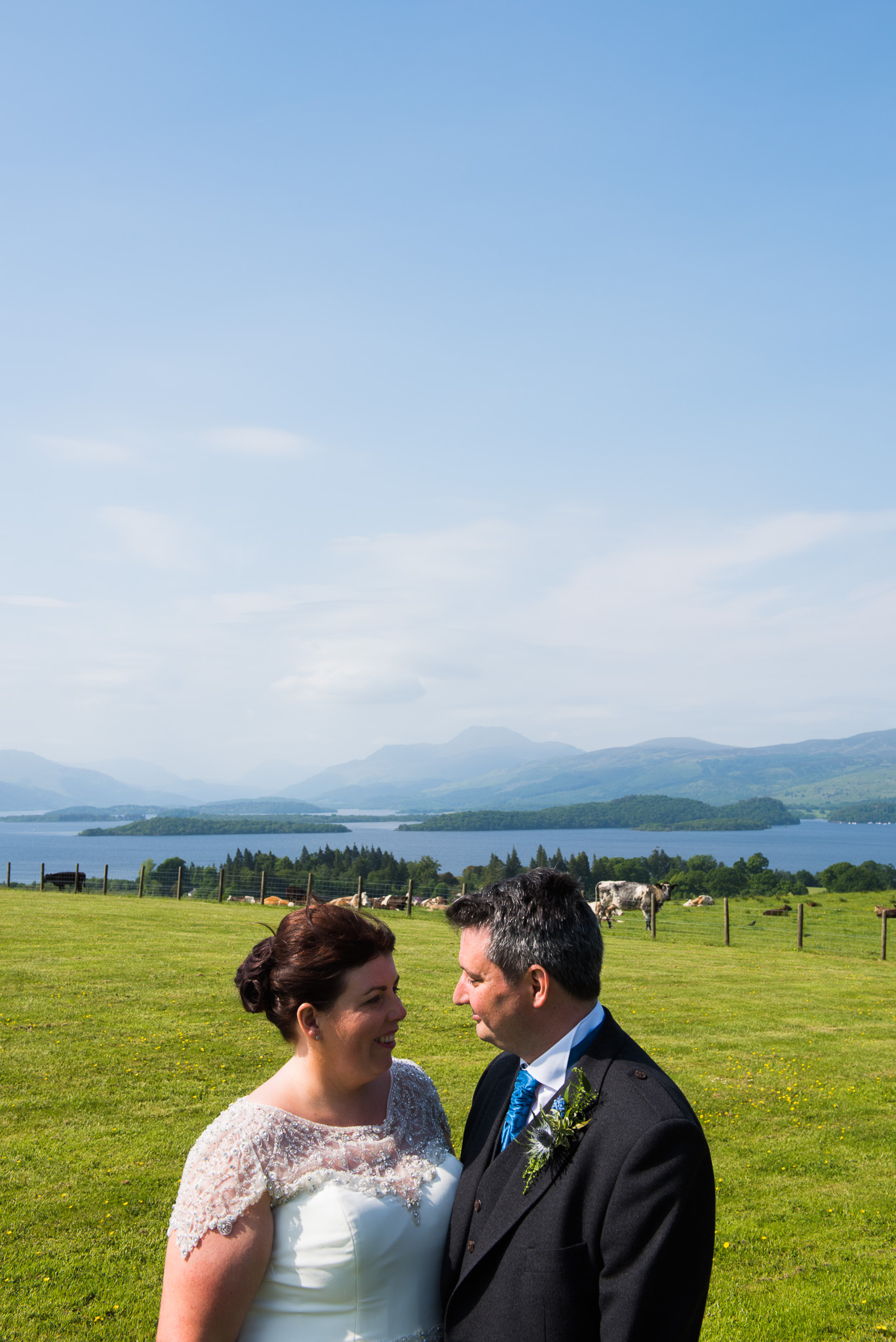 Wedding Couple at Ardoch Loch Lomond