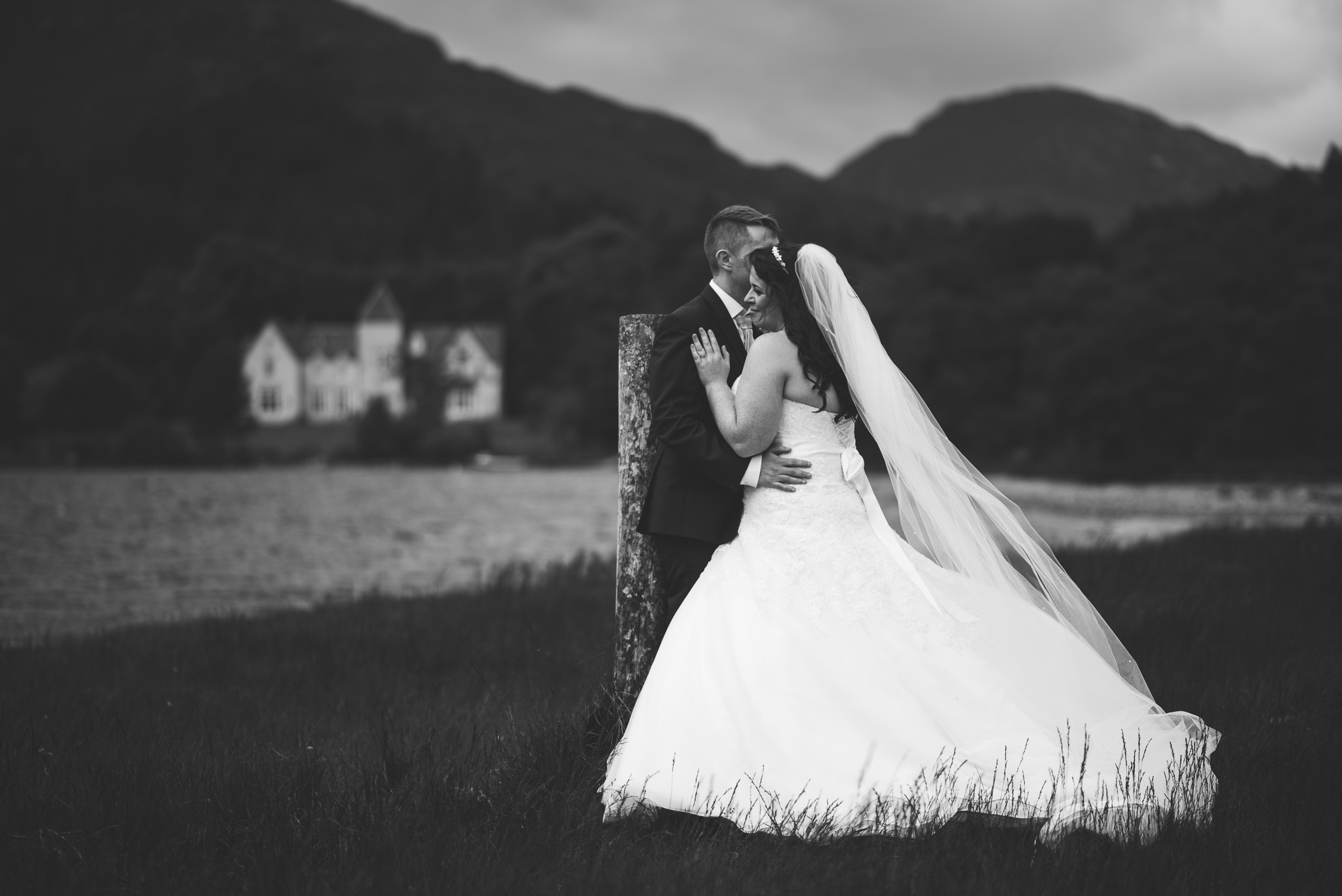 Glenfinnan House Hotel Wedding Couple