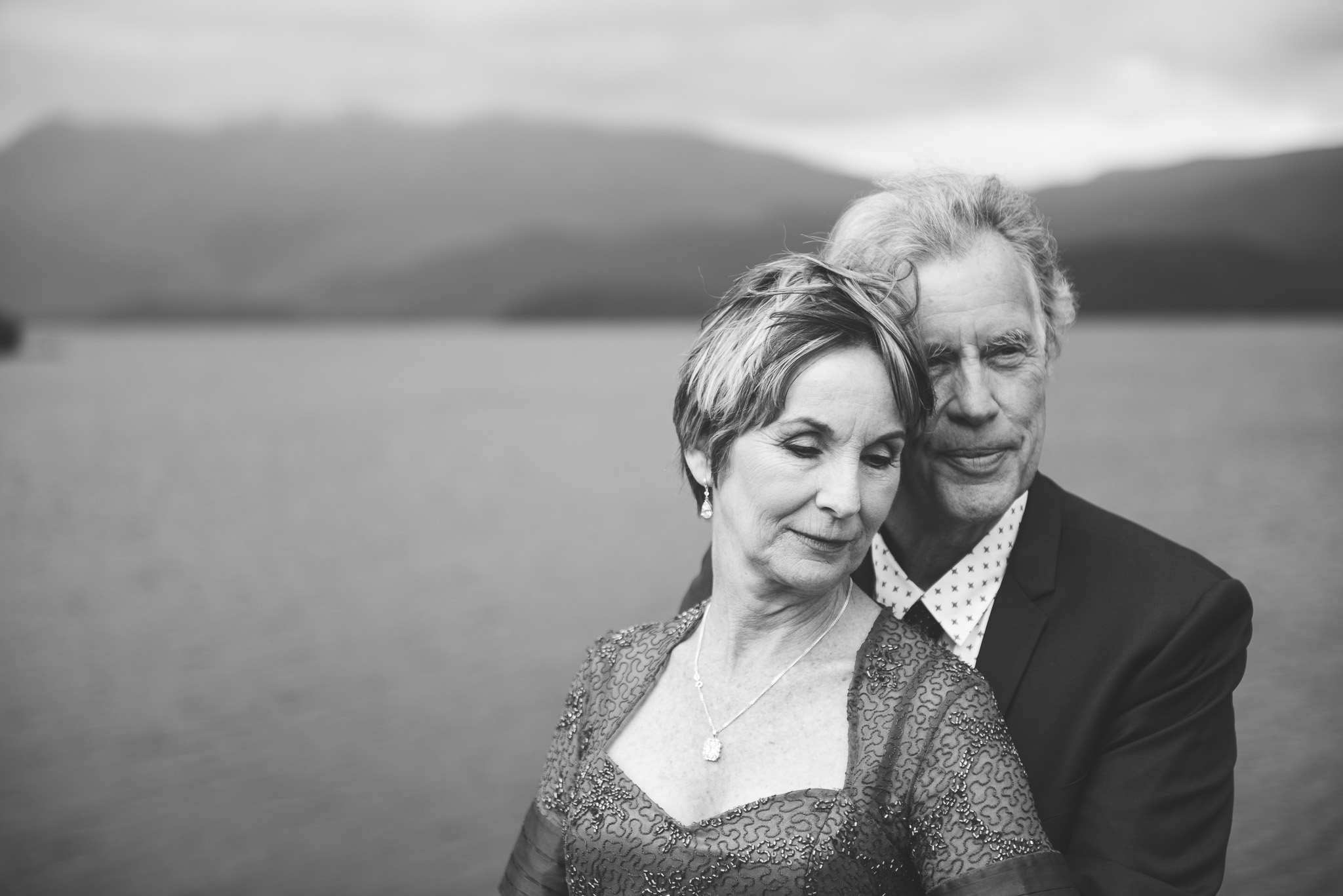 Wedding couple in Luss Scotland