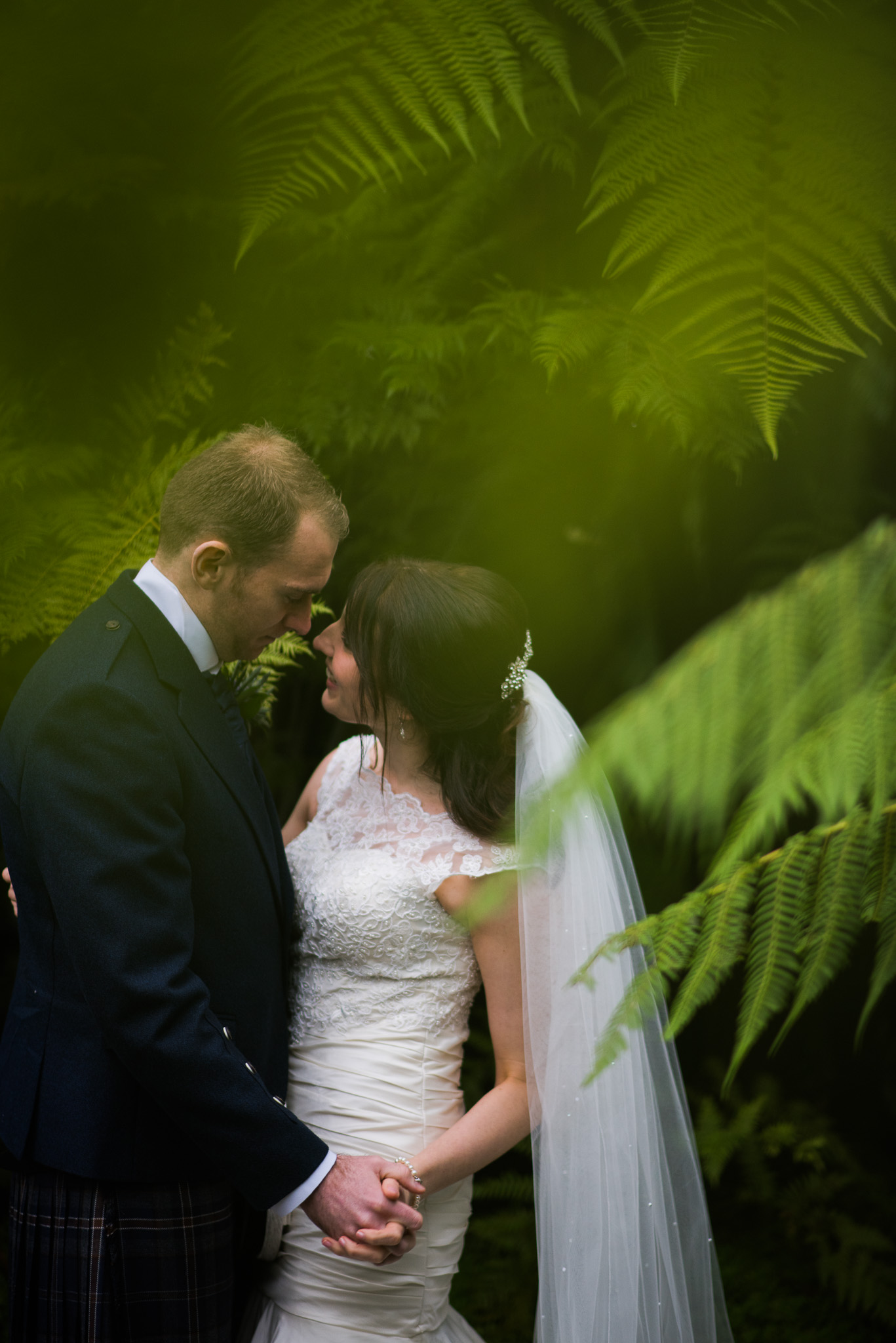 Glasgow Botanics Bride and Groom