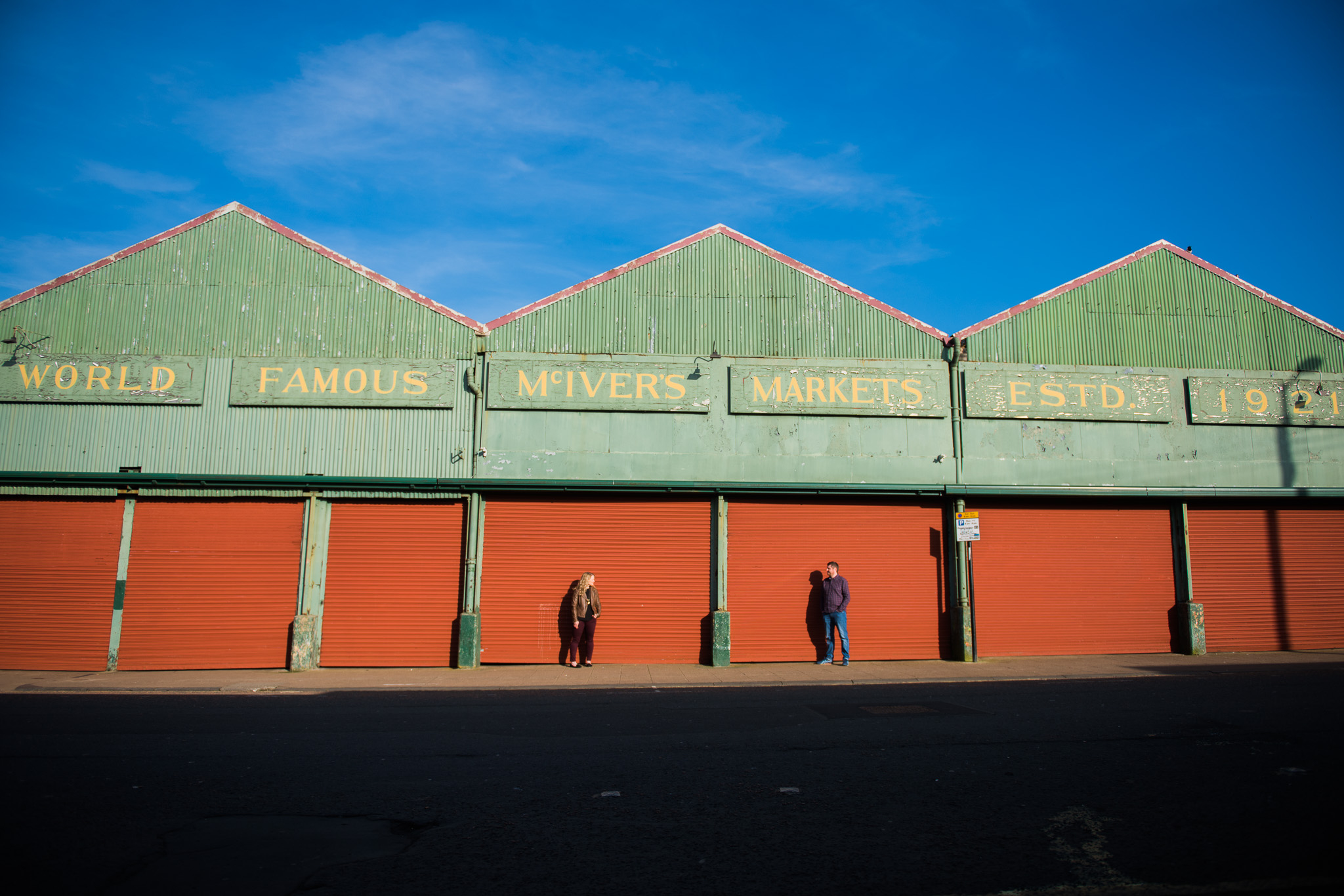 The Barrowlands market couple shoot