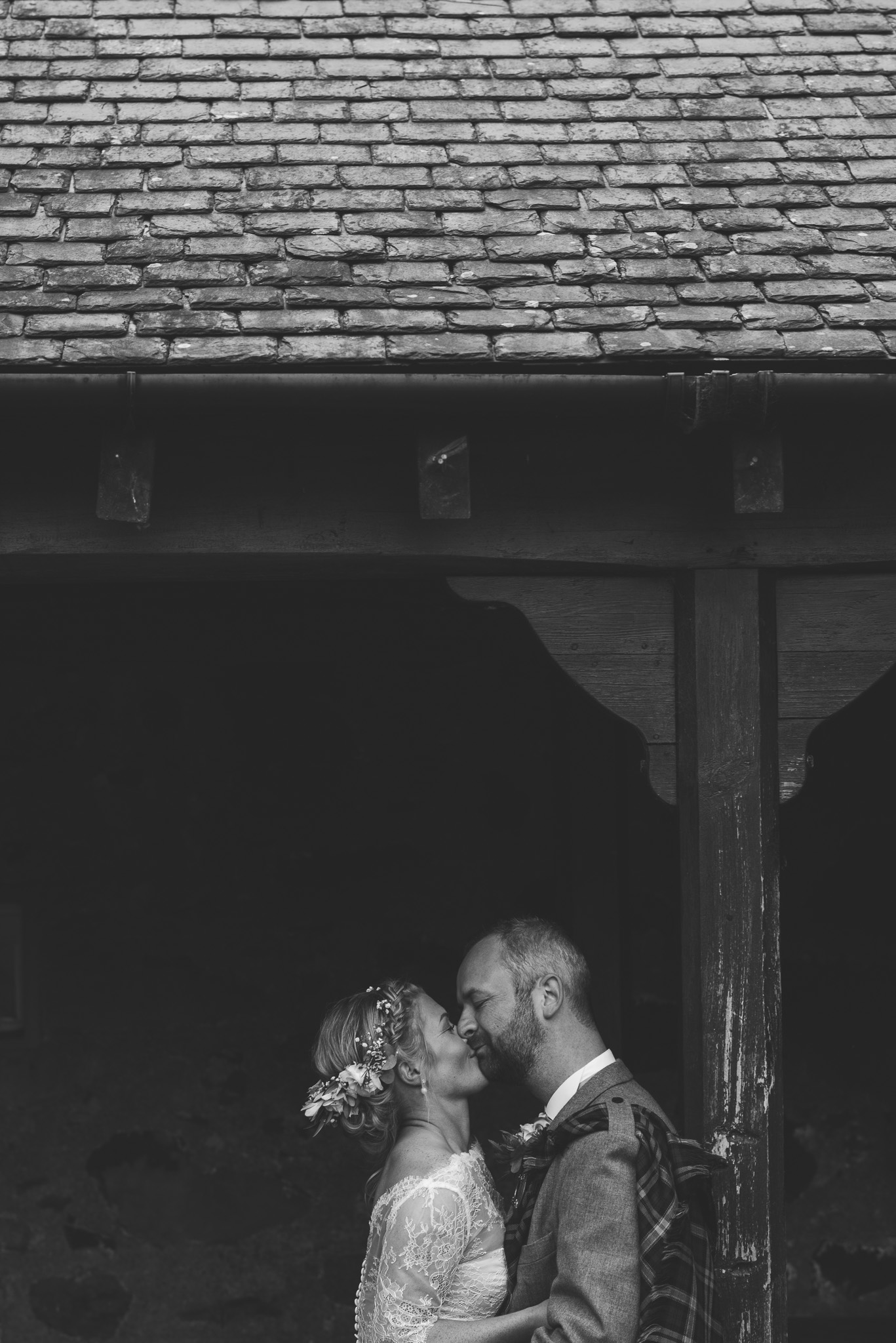 Courtyard at Dalduff Farm Wedding