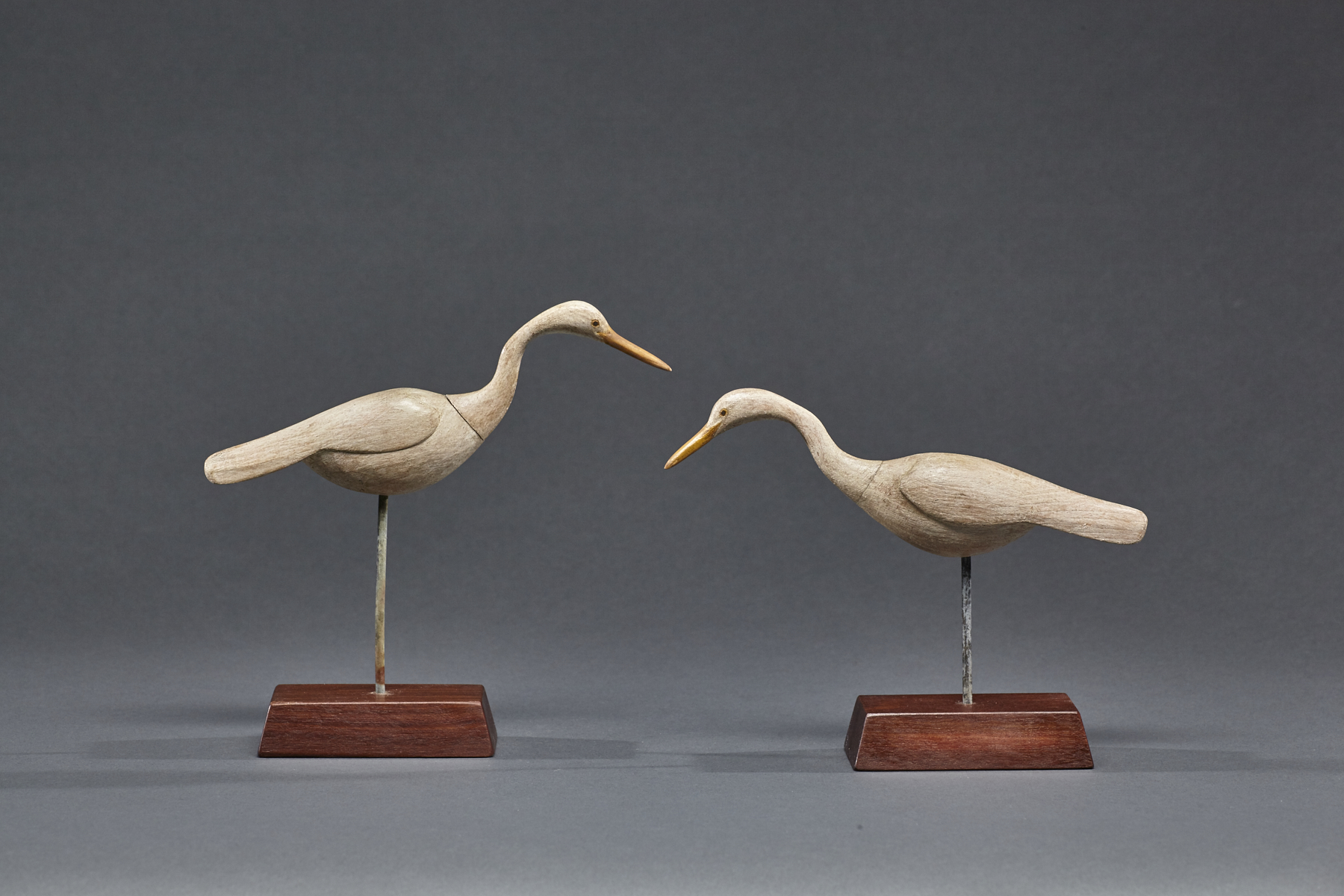 Miniature Egret Pair
