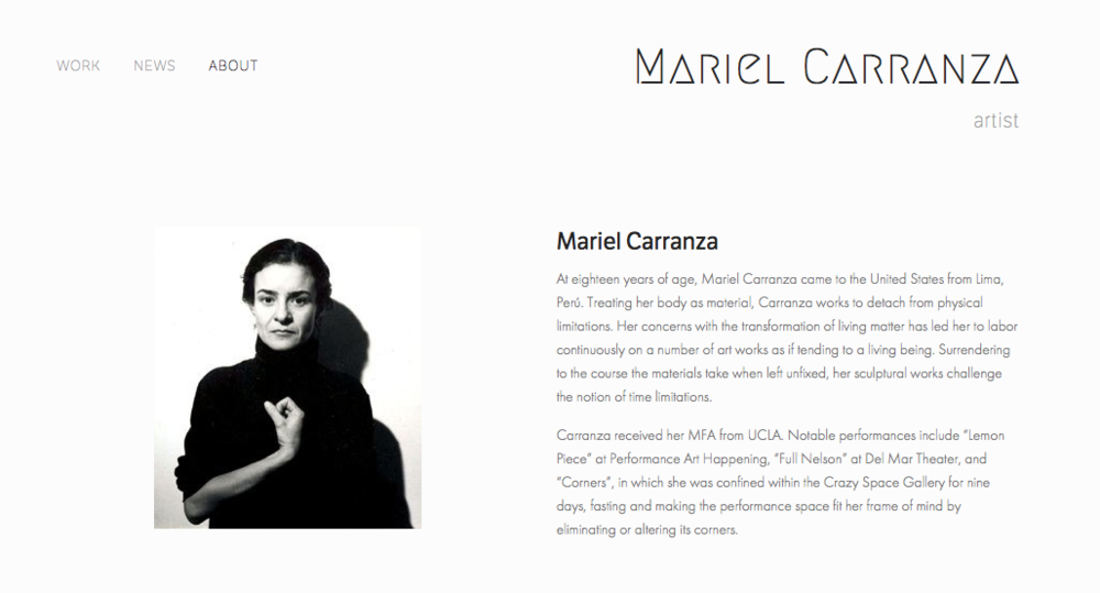Mariel Carranza, performance art