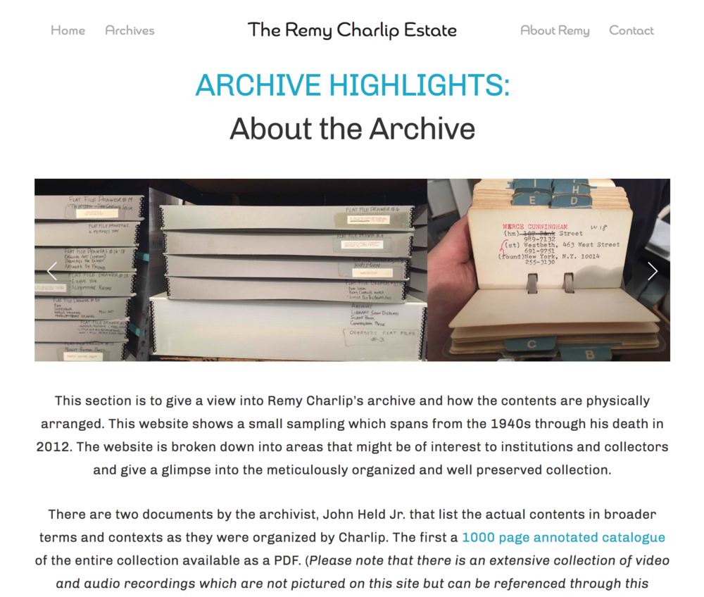 RemyCharlipEstate - About the Archive.png