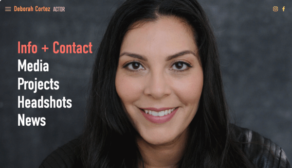 Animation of Debra Crotez site