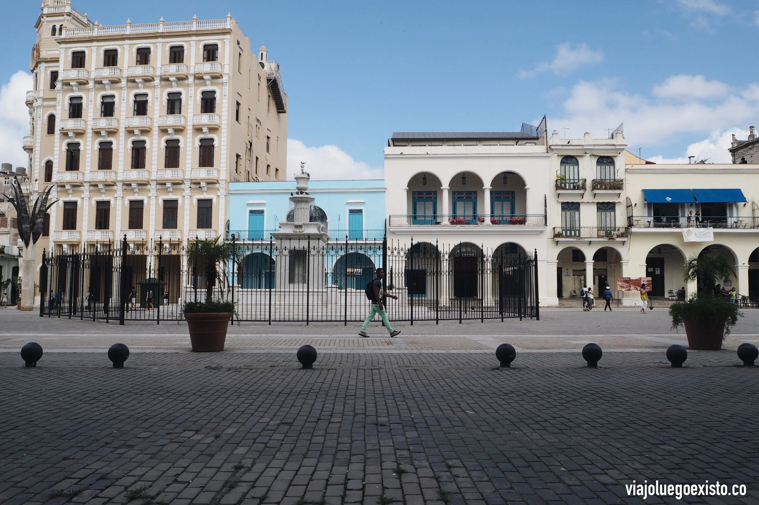 Plaza Vieja en La Habana Vieja.