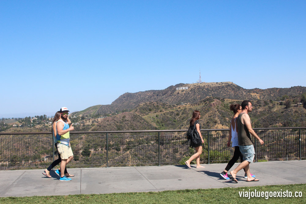  Cartel de Hollywood visto desde Vistas desde el observatorio Griffith 