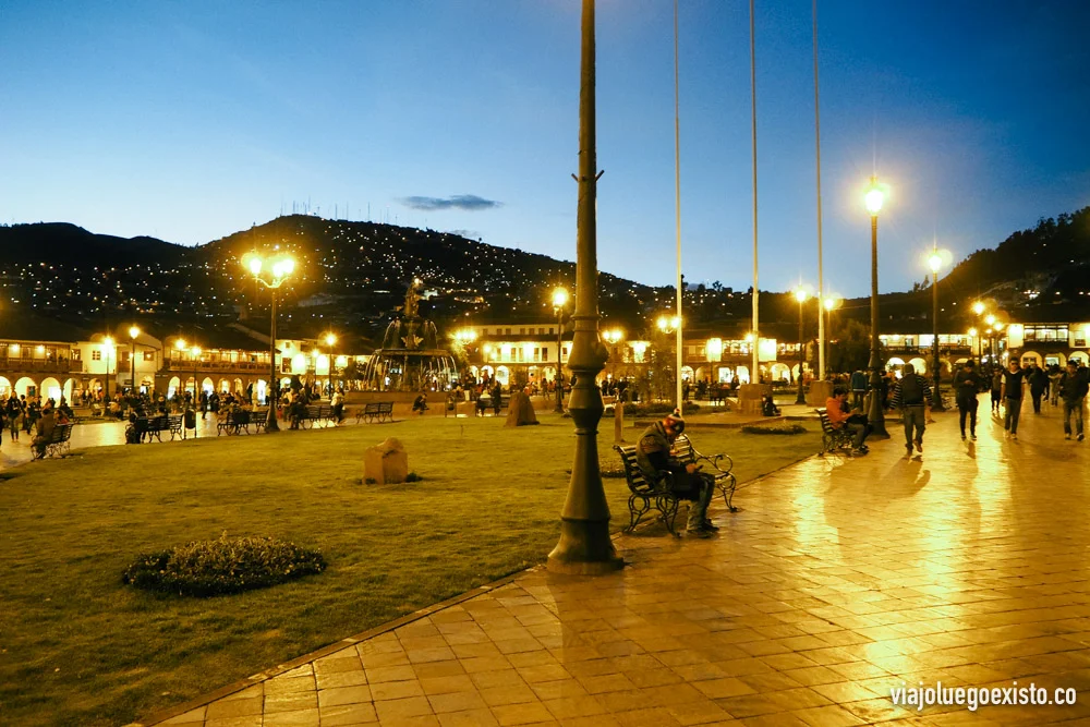 Plaza de Armas al atardecer