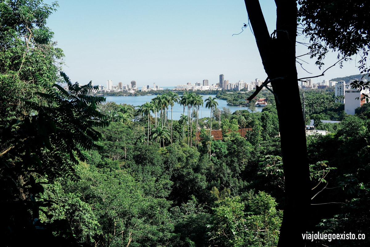  Vistas de la laguna Rodrigo de Freitas desde Parque Laje 