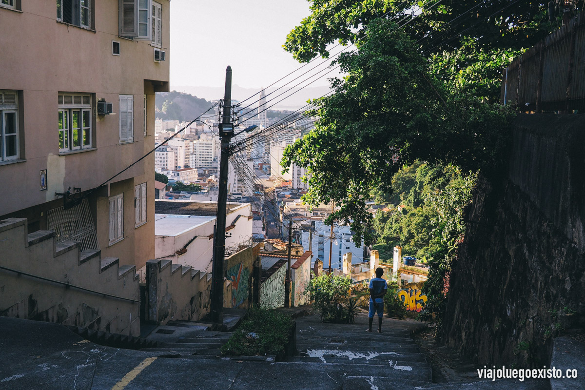  Calle de Santa Teresa, algunas como esta son muy empinadas 