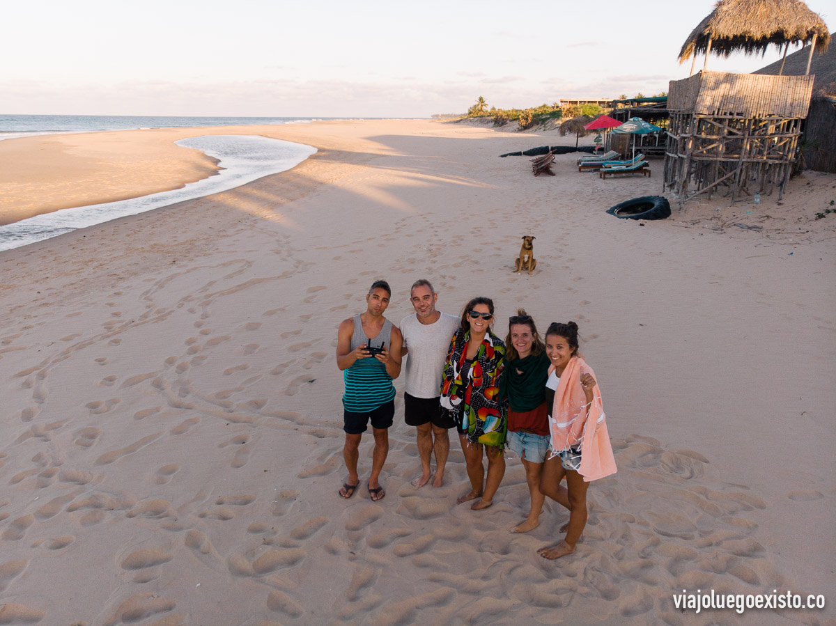  En la playa de Barra con el mejor equipo posible 