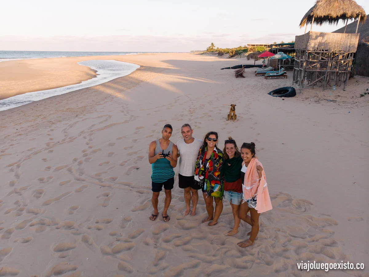 En la playa de Barra con el mejor equipo posible