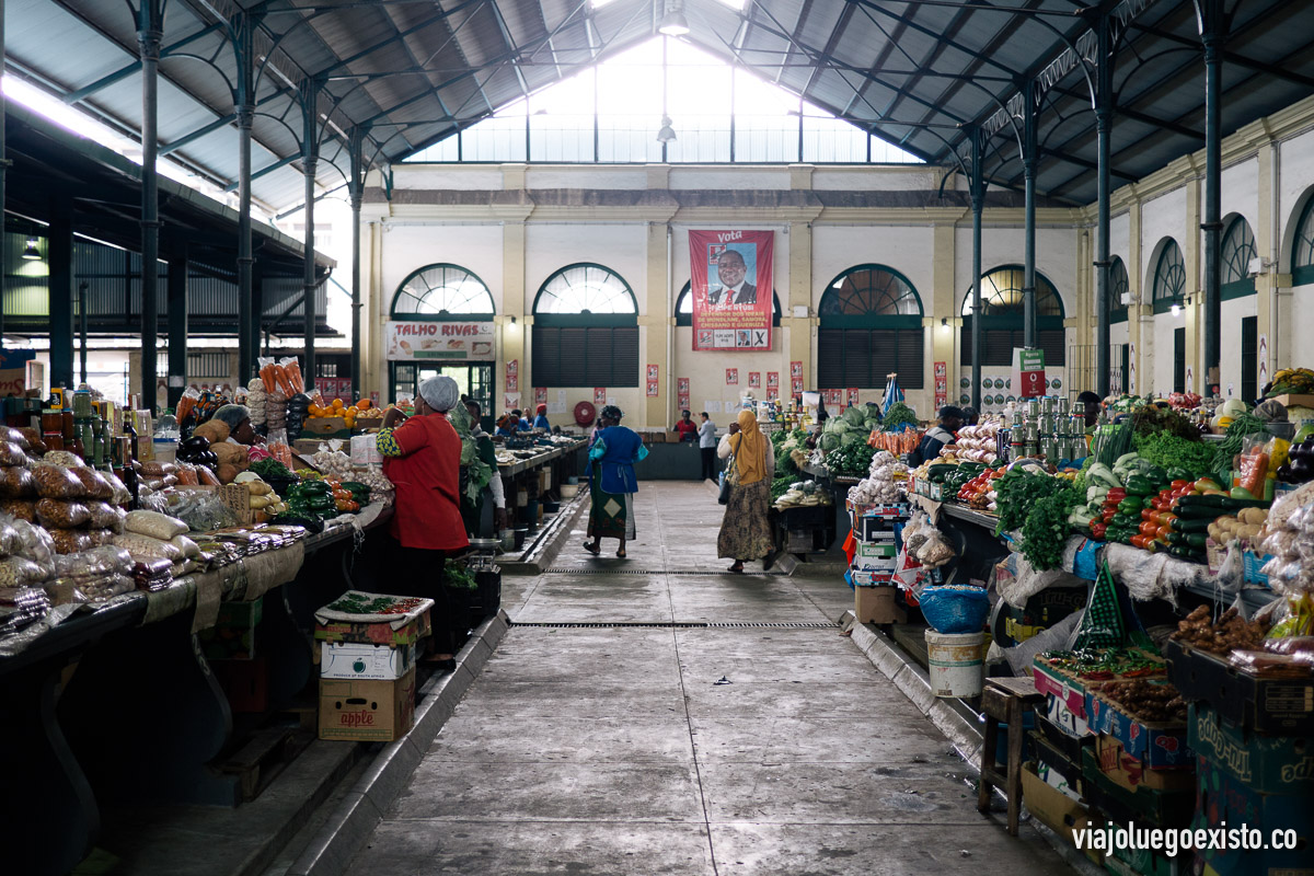 Dentro del Mercado Municipal de Maputo