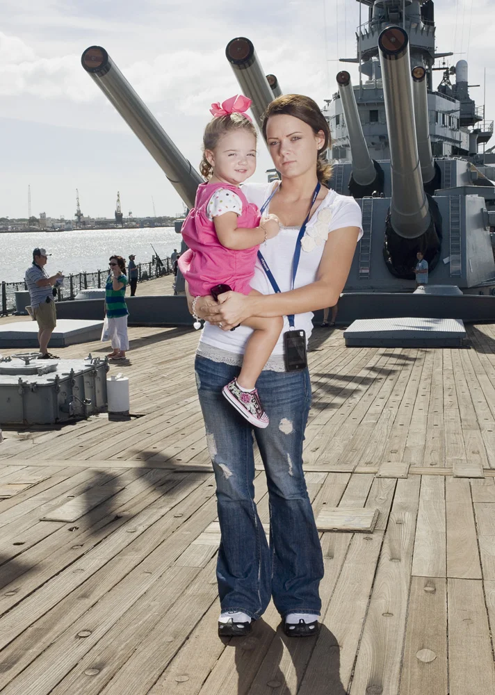 Jennifer & Alexis Berryman Battleship Missouri Memorial, Nov. 11, 2010 Archival Pigment Print, 19.75" x 27.5"