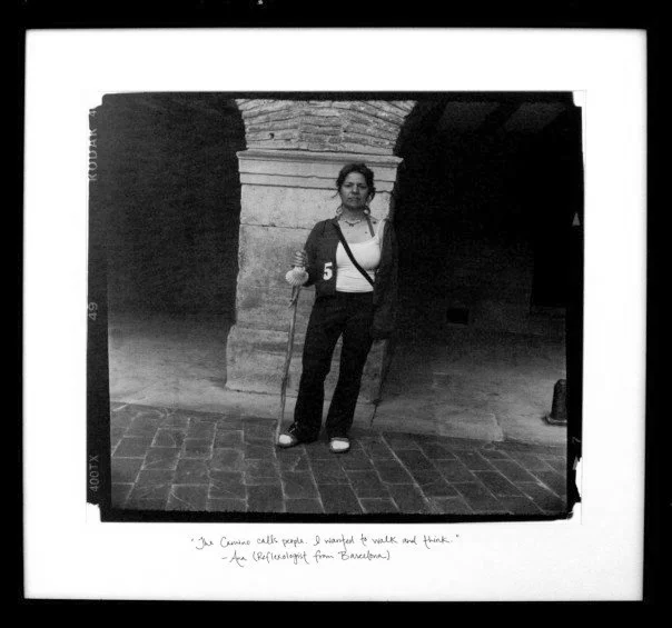 Ana (2005) "The Camino calls people. I wanted to walk and think." -Ana (Reflexologist from Barcelona) Silver Gelatin Print, 18"x 18"