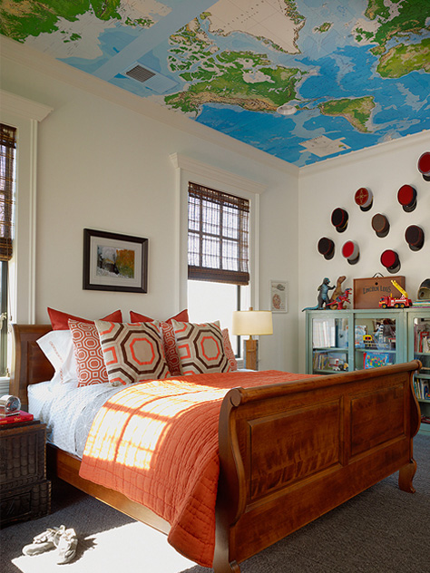 Forget the walls and focus on the ceiling.