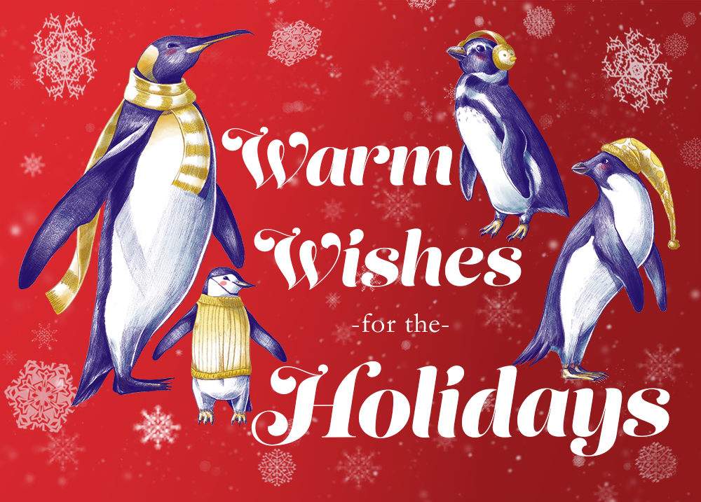 Penguin Holiday Card
