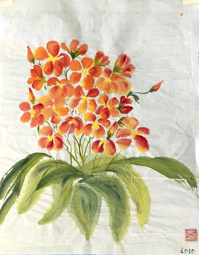 2010: flower painting