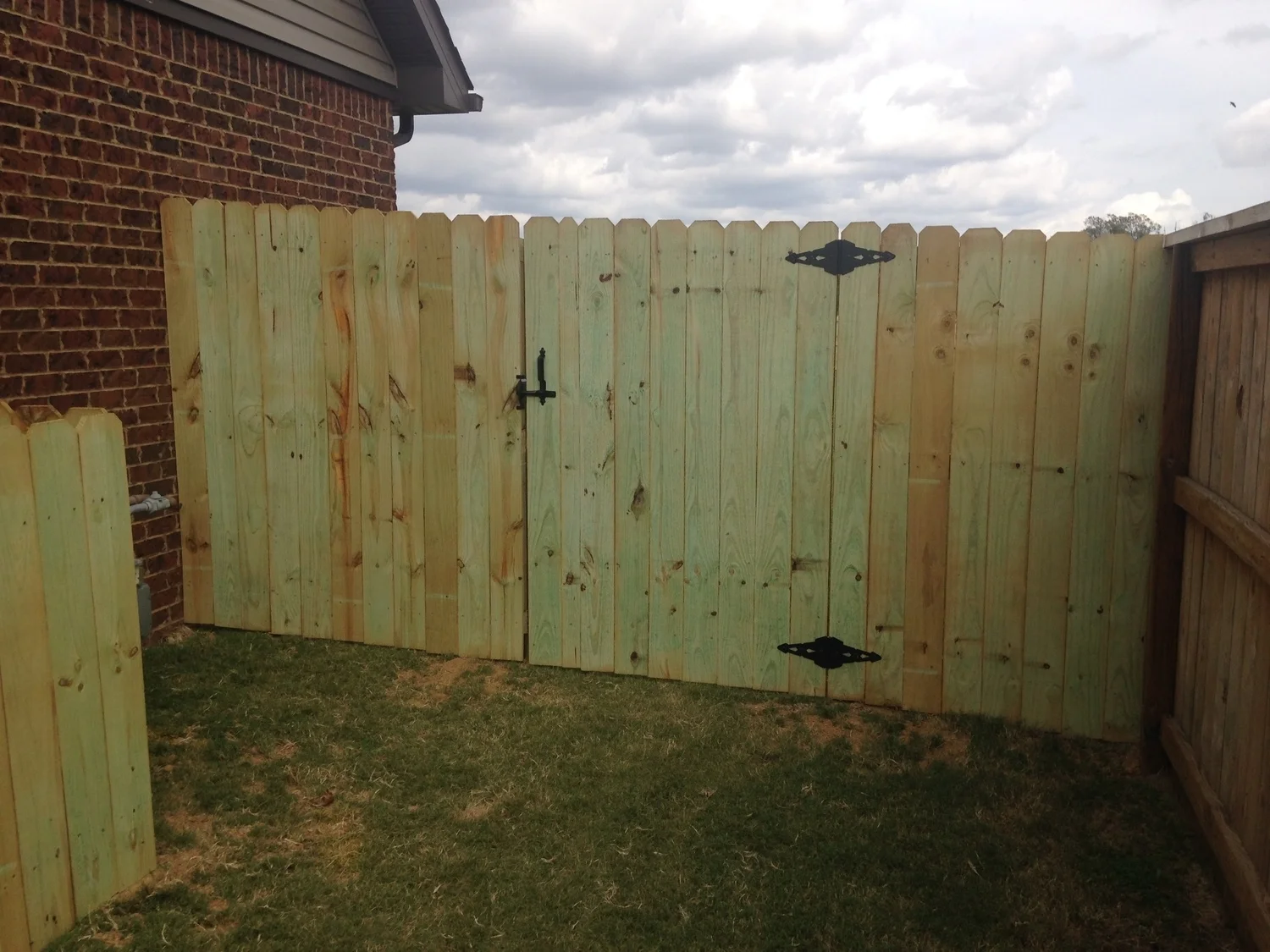 6' Single Pine Privacy Walk Gate